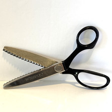 Vintage WISS C.B.7 USA Pinking Shears Sewing Scissors Mid Century Tool