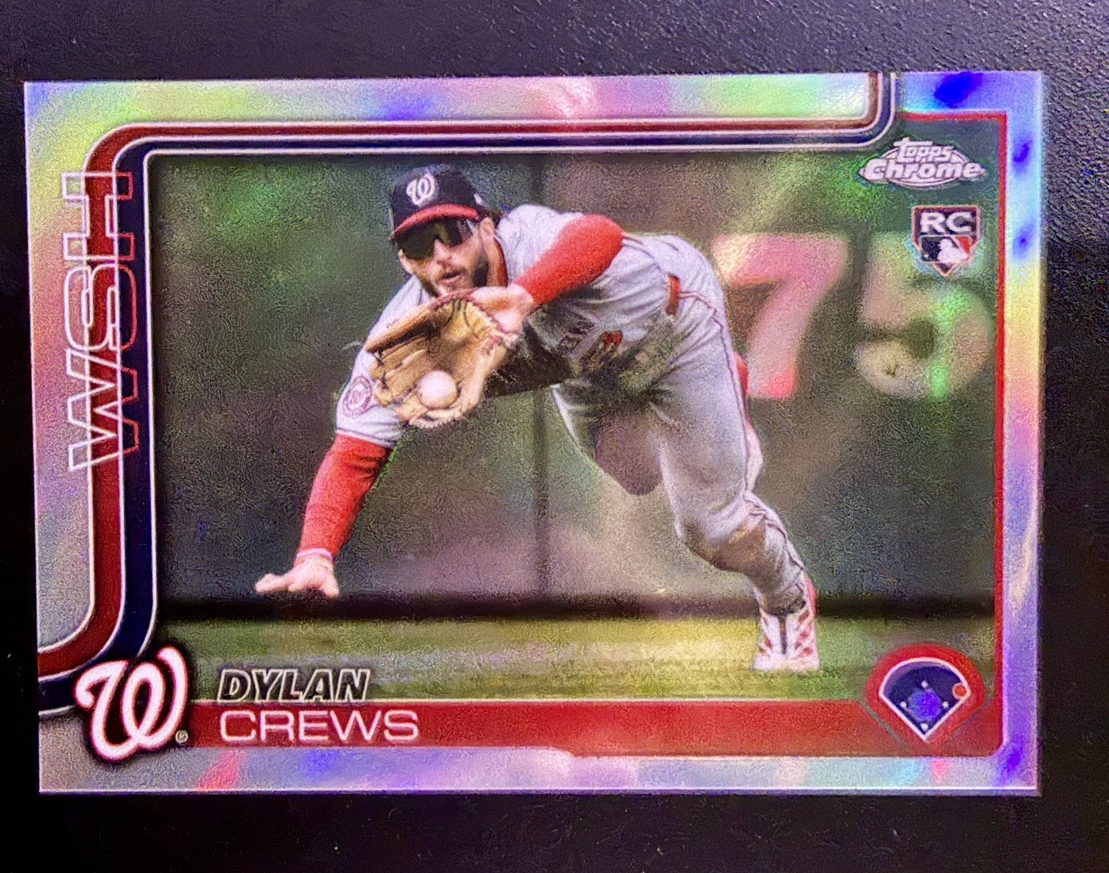 2025 Topps Chrome Update Dylan Crews #USC190 Rookie RC Image Variation SSP
