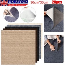 20X Self Adhesive Carpet Tiles Commercial Retail Office Home Flooring Floor Mat