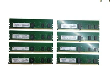 Lot of 8x - 8GB ADATA DDR4 2400 ECC REGISTERED SERVER MEMORY Q%