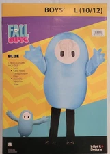 Fall Guys Blue Inflatable Child Costume Size Large 10-12 Halloween Inspirit