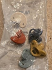 New 5 Pack NUK Comfy Orthodontic Pacifiers 0-6 Months Neutral Assorted BPA Free
