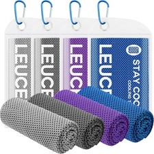 4 Pack Cooling Towels 40"x12" , Cooling Towels for Neck and Face, Gym Towel for