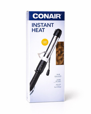 Conair Instant Heat 1 in Curling Iron Dual Voltage Auto Shut-Off 25 Heat