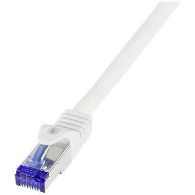 LogiLink C6A101S RJ45 USB Cable Cat 6A S/FTP 15.00m White 1pc