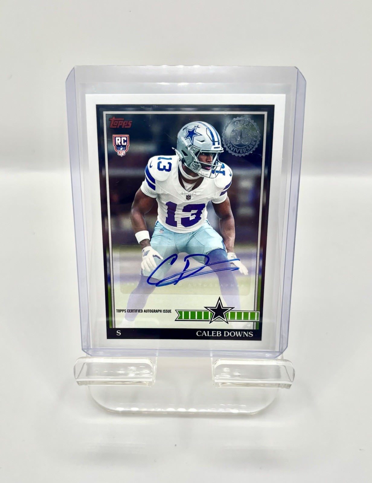 Topps 2026 Flagship Football 1991 Auto Caleb Downs RC Cowboys #91FRA-CDO