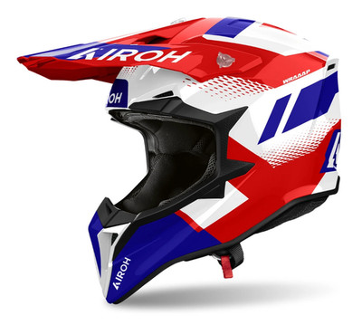 AIROH WRAAAP HELMET VISION - BLUE/RED GLOSS - SIZE LARGE - PAI70A13919VB4S