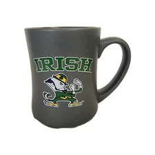 Vintage Leprechaun Notre Dame Fighting Irish Double Sided 16 Oz  RFSJ Coffee Mug