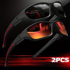 NEW Polarized Men Sport Sunglasses Driving Pilot Fishing Eyewear Wrap Glasses US