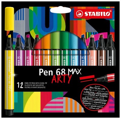 STABILO Fasermaler Pen 68 MAX 12er Etui ARTY