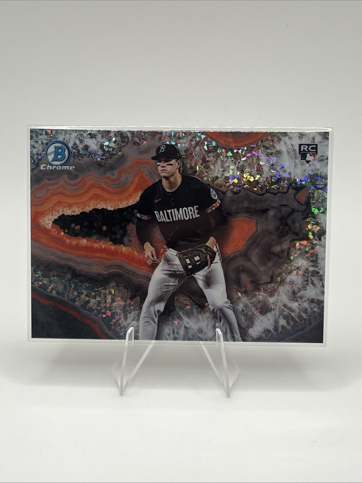 2025 Bowman Chrome - Coby Mayo RC - Crystalized Baltimore Orioles SSP CASE HIT
