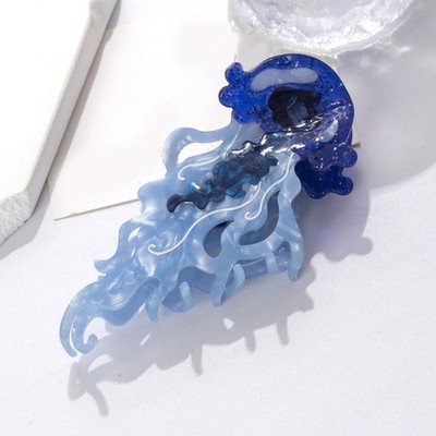 Fashionable Marine Life Hair Clips Acetate Materials Comfortable Daily Use