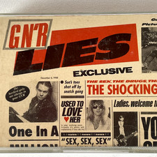 Guns N' Roses G N' R LIES Cassette 1988 Geffen Rock Classic