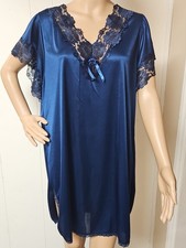 Vintage Petra Fashions Blue Nightgown Size M