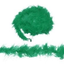 4 Pcs 2.2 Yards Feather Boa, Colourful Feather Boas Bulk, Grass Green