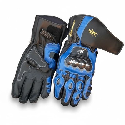 Pythons Racing Gloves Suzuki Hayabusa Leather Mens Motorcycle Gants Riding Gear