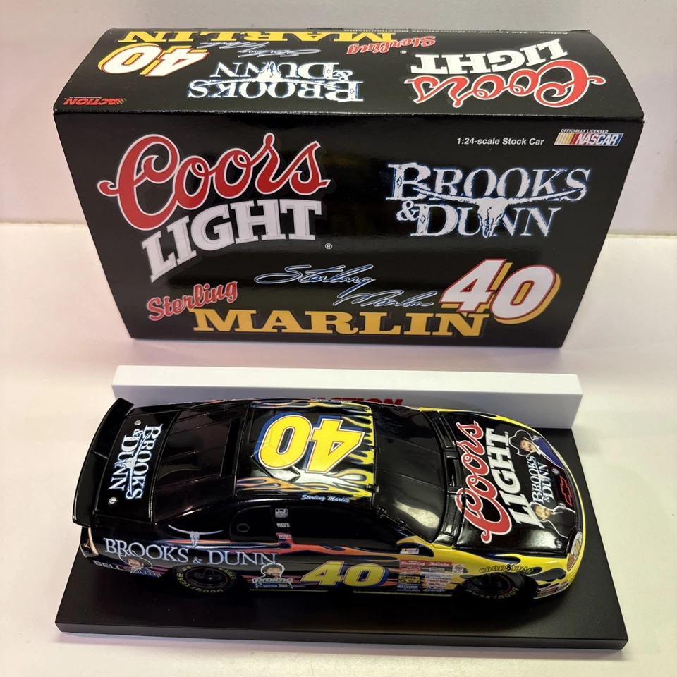 Sterling Marlin Coors Light/Brooks & Dunn 1999 escala 1/24 raro Foto 3 de 4
