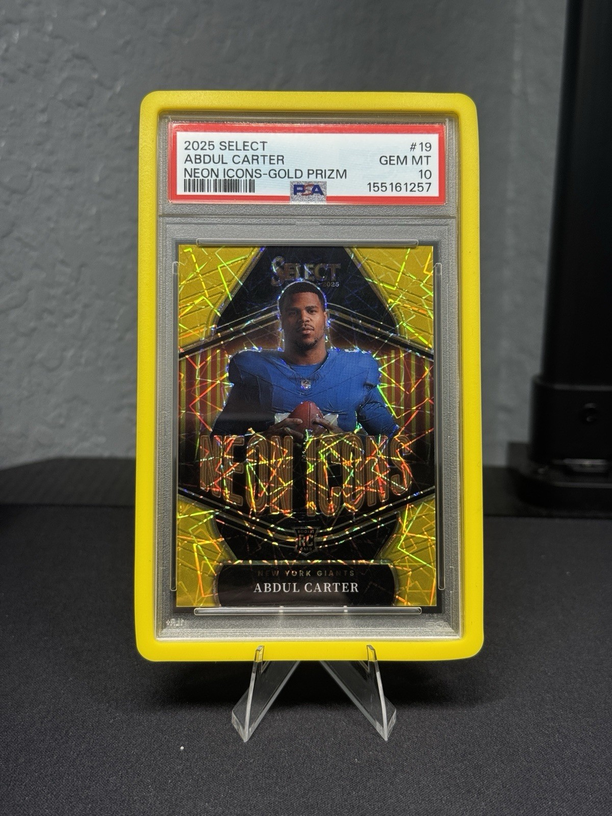 Abdul Carter Panini Select Neon Icons #19 Gold