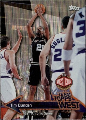 1999-00 Topps Team Topps #TT7 Tim Duncan San Antonio Spurs
