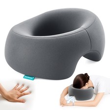 Massage Headrest for Bed, Ergonomic Memory Foam Massage Pillow, Face Down Pil...