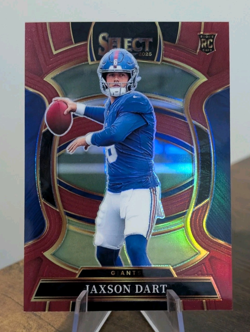 Jaxson Dart 2025 Panini Select Concourse Rookie Maroon Prizm RC /149 NY Giants