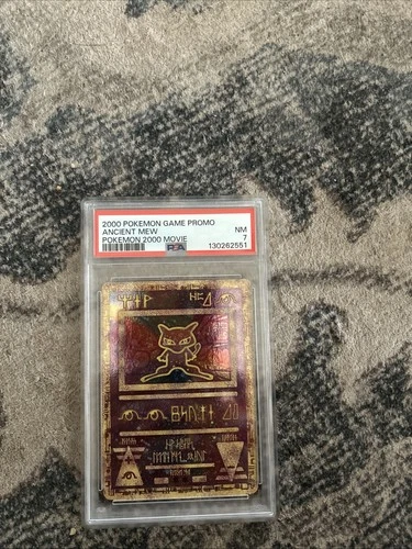 2000 Pokemon Game Promo Ancient mew Pokemon 2000 Movie PSA 7