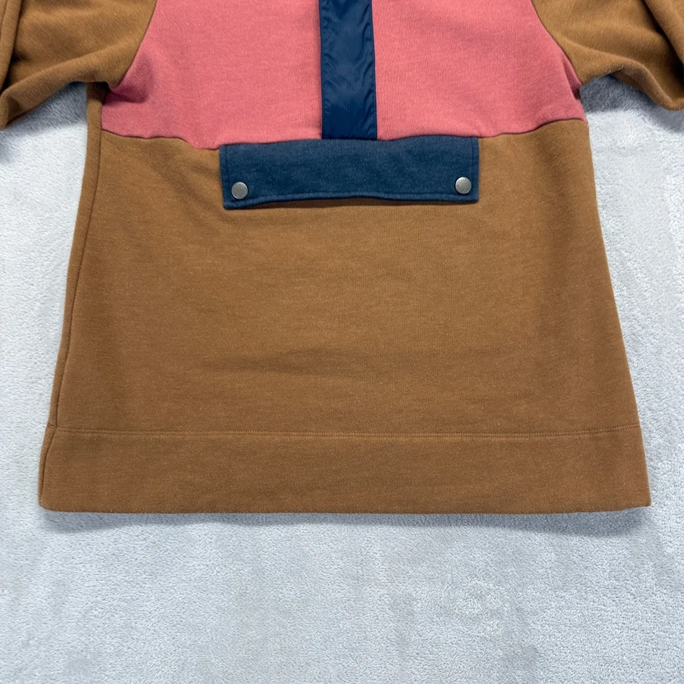 Camisa LL Bean Mujer Pequeña Bloque de Color Anorak Pullover Sudadera Cuello Embudo Foto 3 de 4