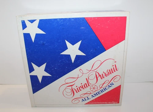 Trivial Pursuit All American Vintage 1993 Parker Brothers Board Game Complete