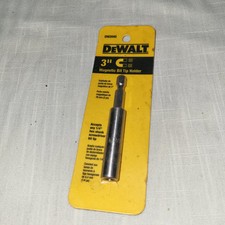 3 INCH DEWALT MAGNETIC BIT HOLDER ACCEPTS 1/4 INCH SHANK.           A