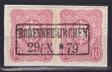 78900) BOBENNEUKIRCHEN wiederverwendeter Sachsen Briefsammlungs-Stempel LUXUS!