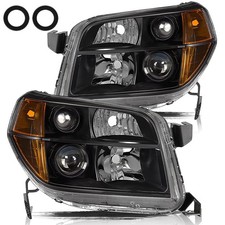 For 2006 2007 2008 Honda Pilot Black Housing Amber Corner Headlights Assembly For 2006 2007 2008 Honda Pilot Black Housing Amber Corner Headlights Assembly