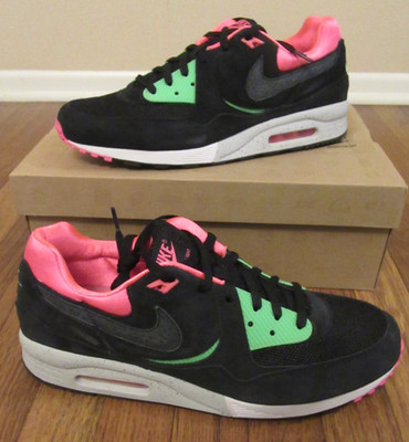 Nike Air Max Light LE B Size 12 Black Poison Green Digital Pink 396880 006 New