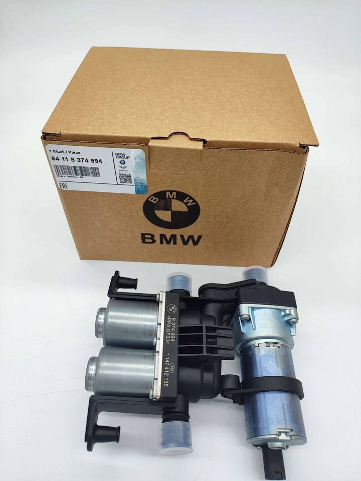 64118374994 New Heater Control Valve With Auxiliary Water Pump for BMW E38 E39 - Imagem 3 de 4