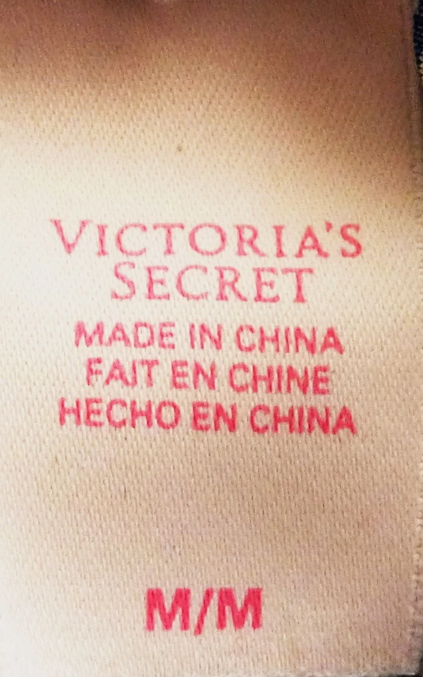 BRAGAS VICTORIA'S SECRET AZUL ESTAMPADO PAISLEY RESBALADIZAS SEDOSAS SUAVES TAP M NUEVAS SIN ETIQUETAS Foto 3 de 3