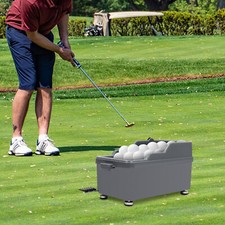 Automatic 140 Golf Ball Dispenser - Semi-Automatic Tee-Up Machine