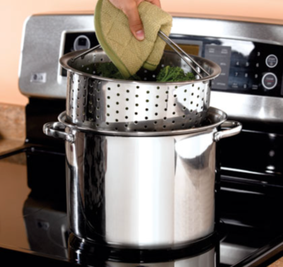 Princess House Stainless Steel Classic 8-Qt. Stockpot & Steamer