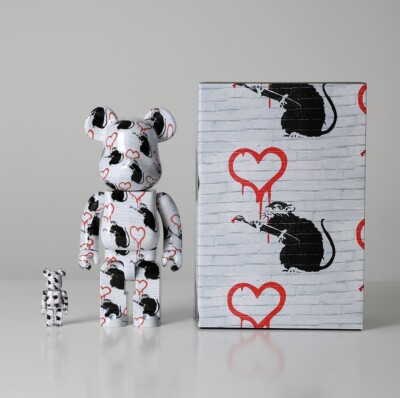 MEDICOM TOY - BE＠RBRICK LOVE RAT 100％ &amp; 400 Medicom Toy BE@RBRICK Bearbrick 400% + 100% LOVE RAT