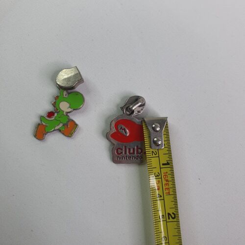 Early 2010s Club Nintendo Zip Pull Mario Yoshi Bag Zipper Metal Enamel - Bild 6 von 7