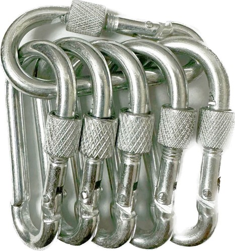 4,7 Zoll Verriegelung Karabiner Clips - Edelstahl Feder Druckknopf Haken SCHWERLAST - Bild 7 von 7