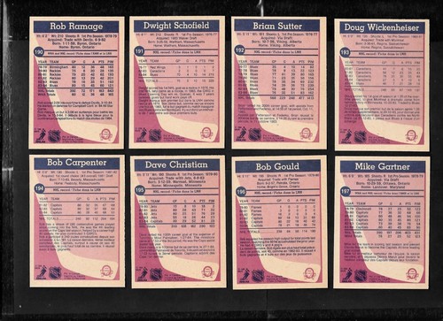 1984-85 OPC 84-85 O PEE CHEE NHL HOCKEY CARD 133-264 SEE LIST - Picture 131 of 263