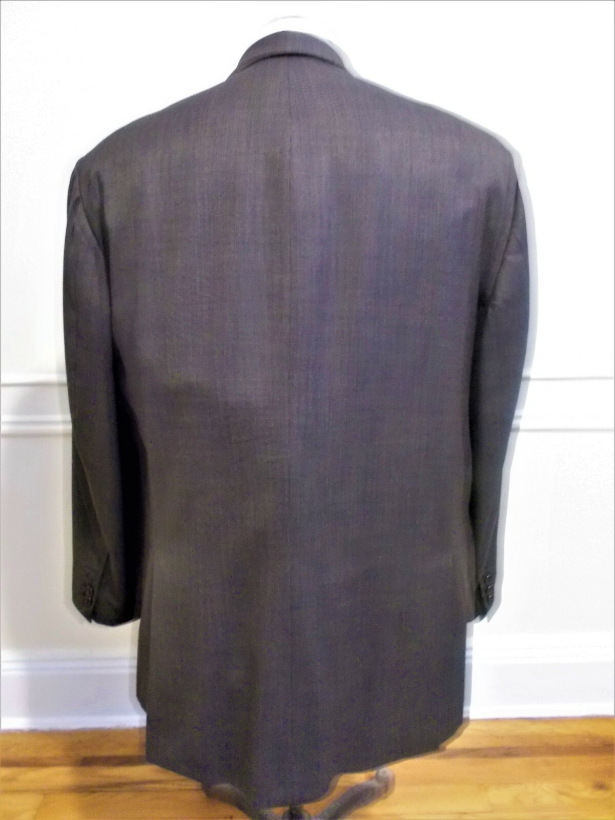 Paul Stuart Custom Brown Wool Single Breasted Pea… - image 3