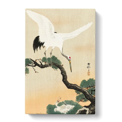 Japanischer Kranich Vögel Blumen asiatische Ohara Koson Leinwand Wandkunst Druck Bild - Bild 3 von 7
