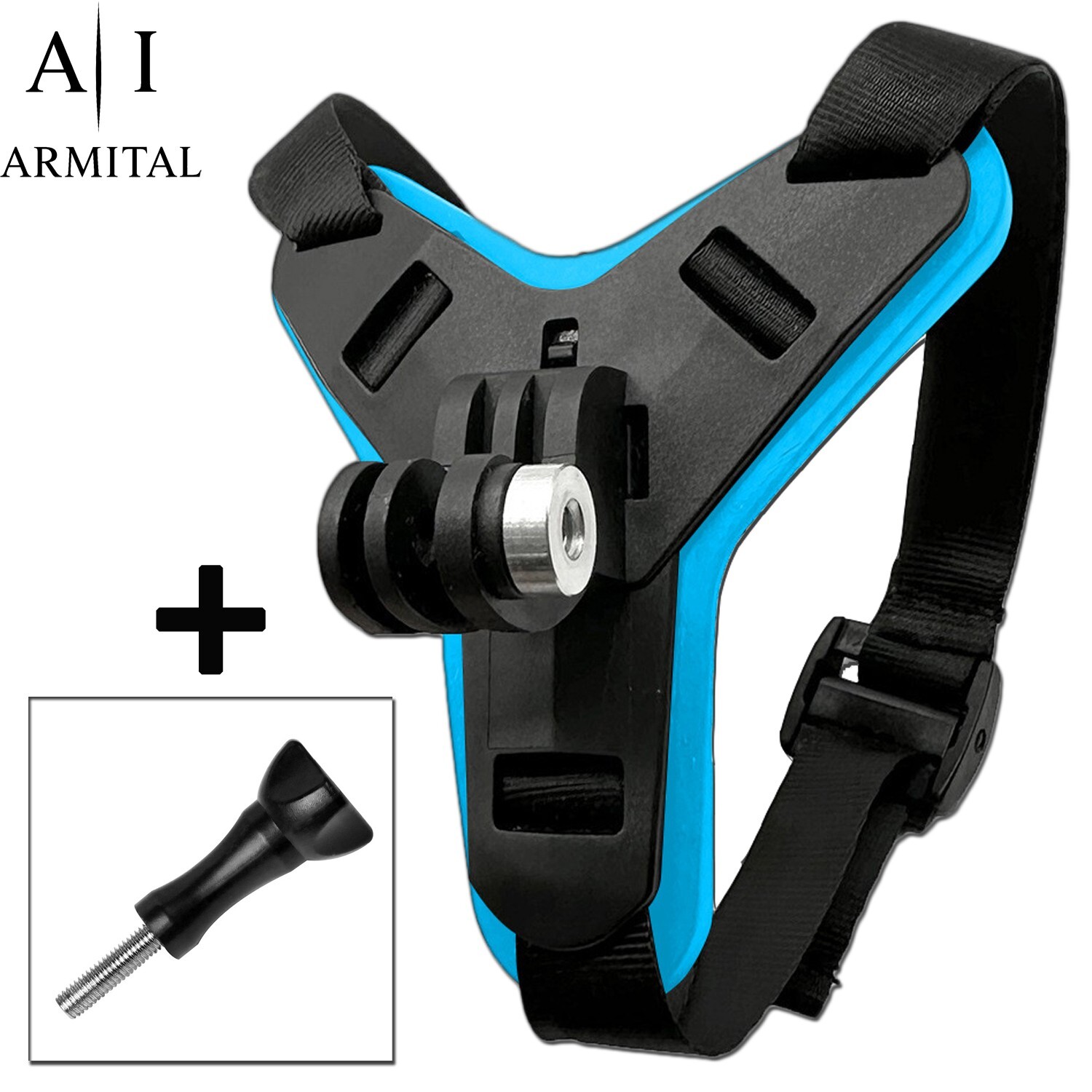 Supporto Mentoniera Casco Moto Bici per Action Cam GoPro Hero 12-9, Universale