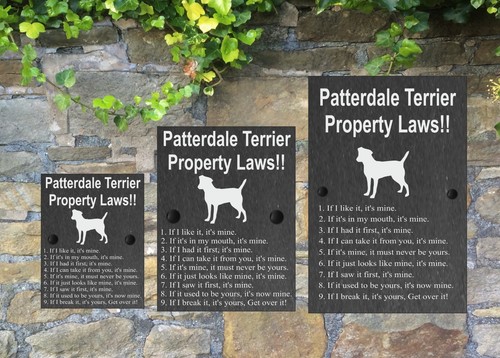 Property Laws Funny Dog Slate Gate House Sign 3 Sizes ALL BREEDS AVAILABLE M-Y - Picture 12 of 57