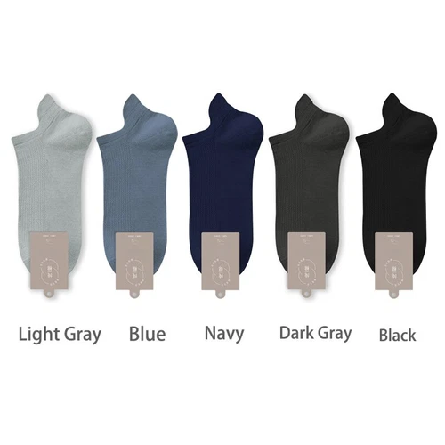 5Pairs High Quality 96% Cotton Men Socks Breathable Mesh Summer Anti-bacterial - Picture 16 of 35