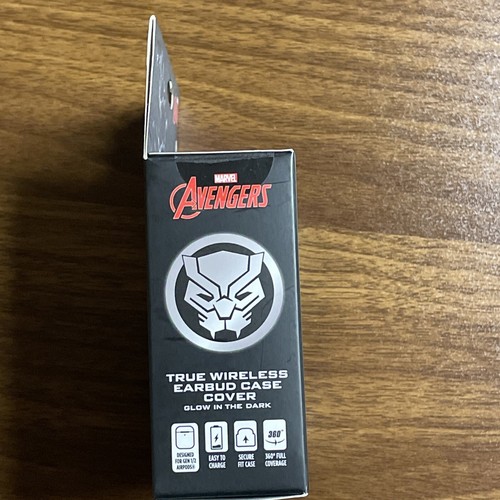 Glow in the Dark Marvel Avengers Black Panther Wireless Earbud Case Cover - Picture 2 of 5