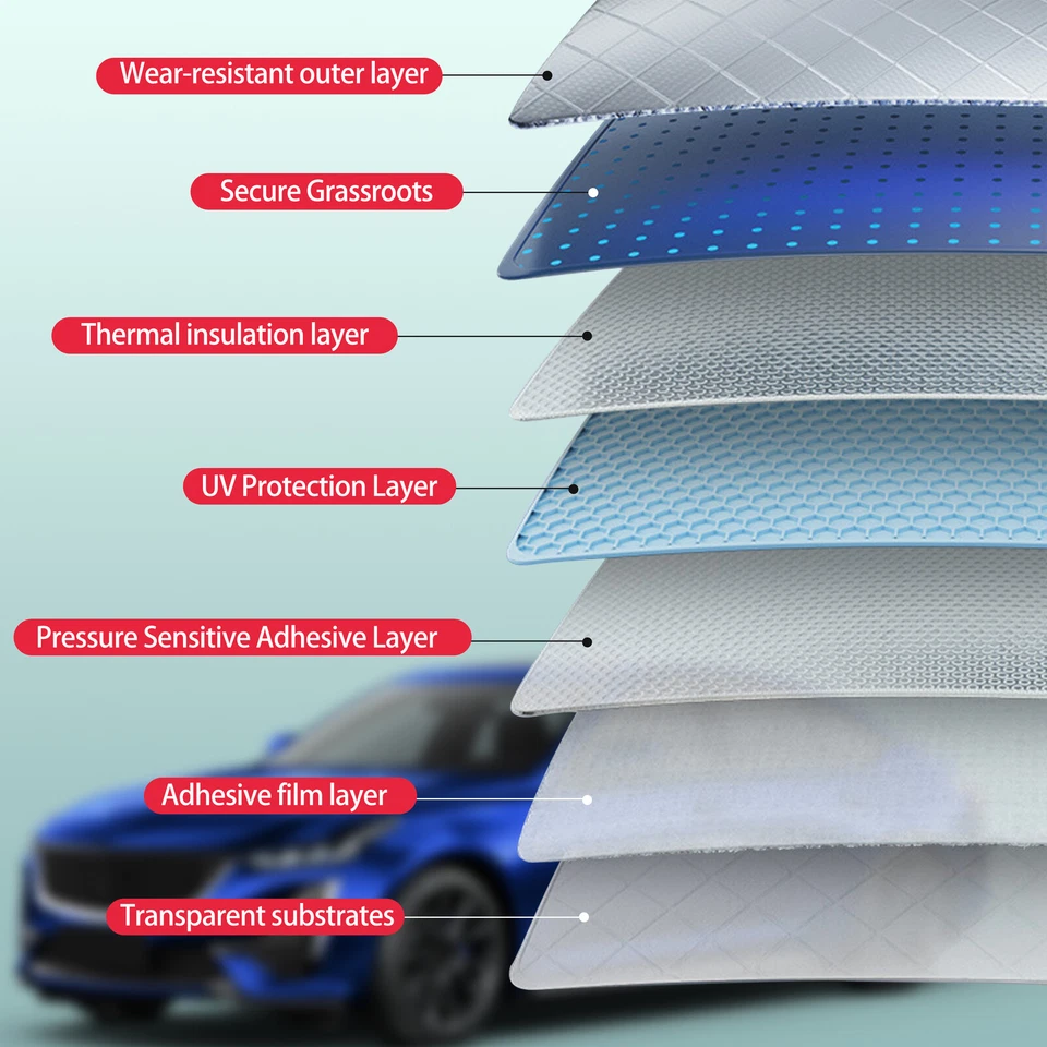 Película precortada tinte de ventanas delanteras de dos puertas para Jaguar XKR cupé 2007-2015 Foto 4 de 4