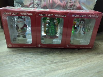 Christmas Night Lights Veilleuses, Set of 3, Costco Sealed Box New!!