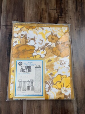 KC Products 57  Jumbo Dress Bag Door Opening Closet Accessories Vtg Quilted 