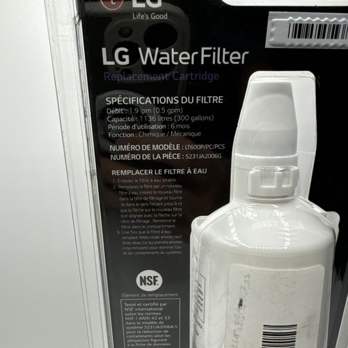 LG Water Filter Replacement Cartridge LT600P PCS, 5231JA2006F - Picture 3 of 3
